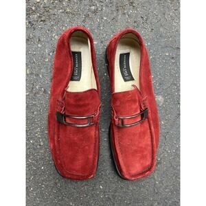Kenneth Cole Red Suede Loafers size 11